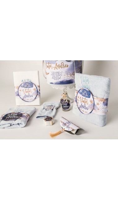 Trusou de botez pentru baieti cu praf de stele auriu, Twinkle Twinkle Little Star  14
